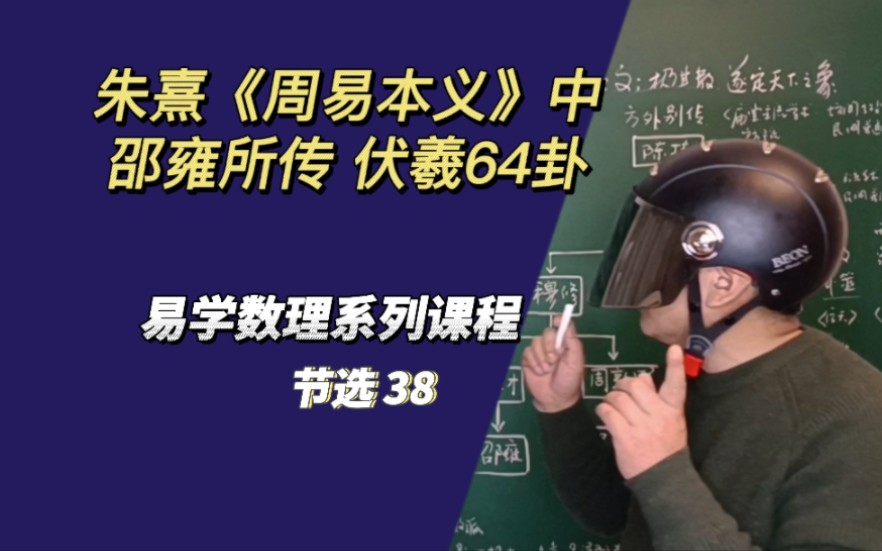 [图]朱熹《周易本义》中 邵雍所传 伏羲六十四卦 易学数理课程节选之38