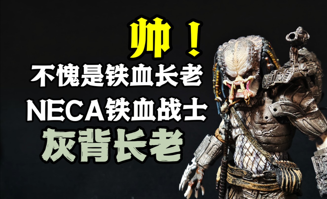 头盔存在漏光问题却依然好评如潮?究竟有何魔力?NECA铁血战士灰背长老手办测评!哔哩哔哩bilibili