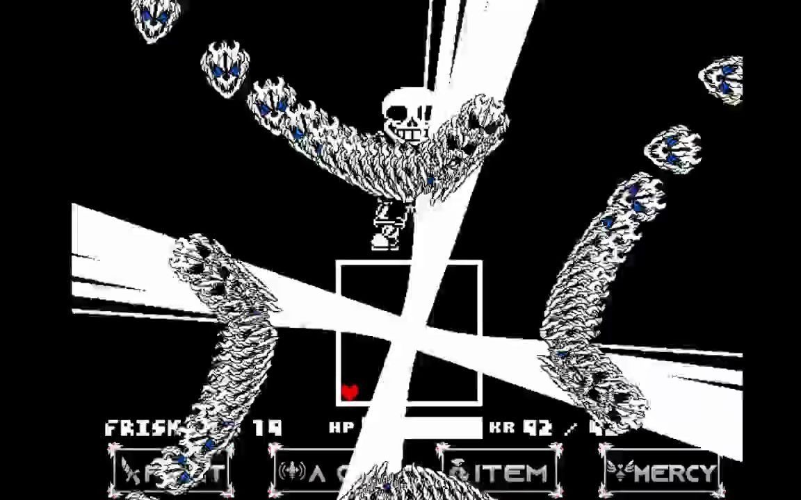 究极传说sans战一阶段三药通关