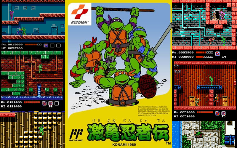 【4k】童年经典fc红白机游戏《激龟忍者传》全流程无解说通关视频