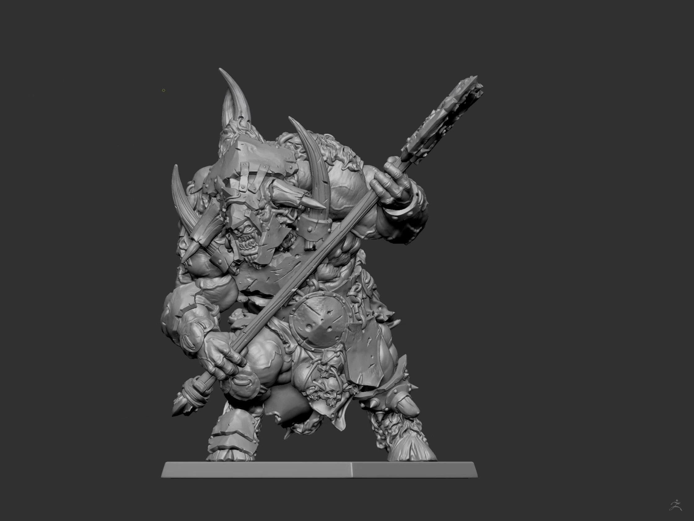 魔兽  战旗  牛头人战士 手办模型