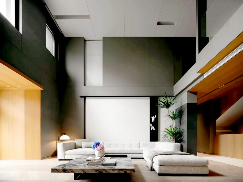 康宁设计|1100平别墅极简风格装修设计案例