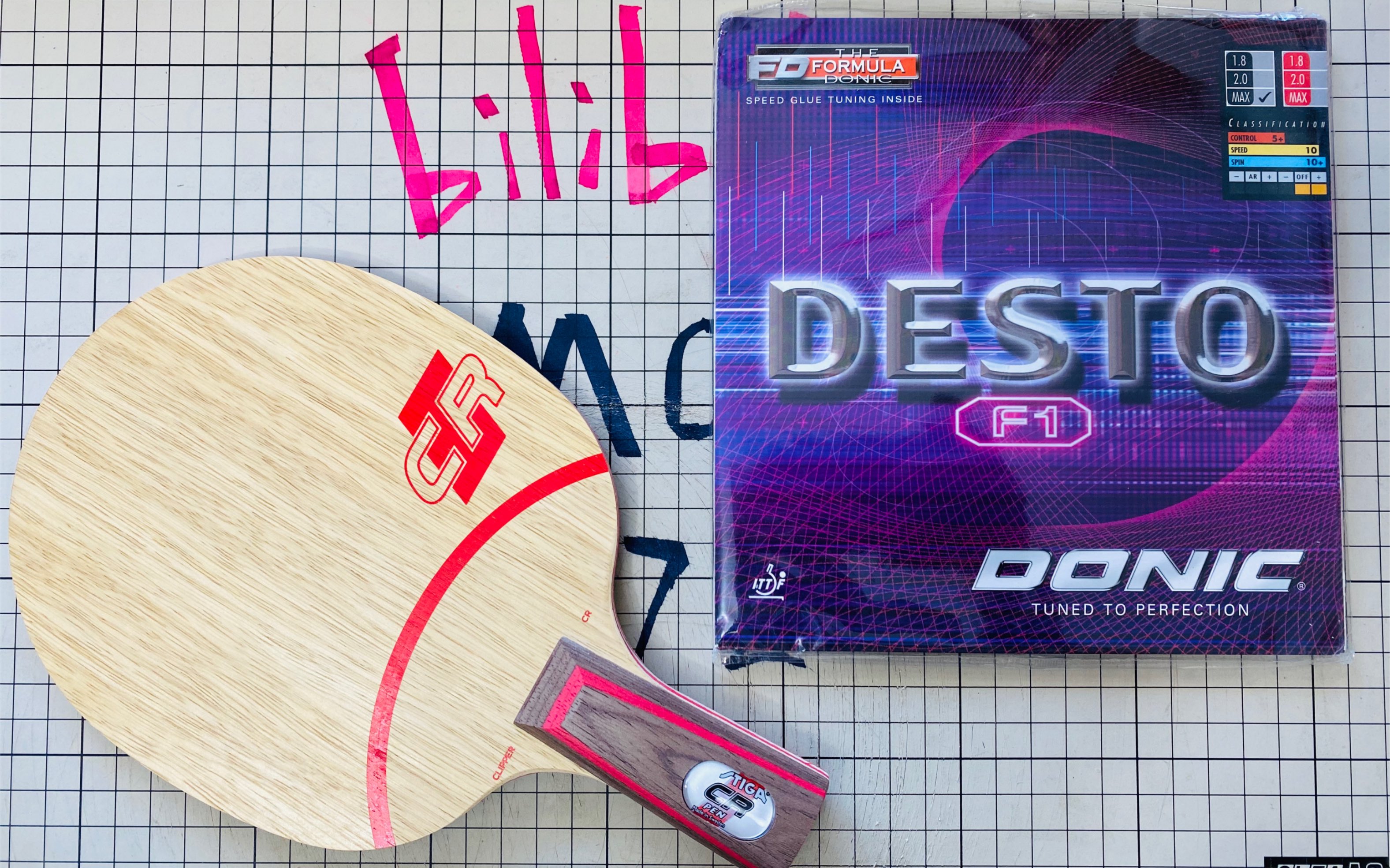 打快攻嘛-啪啪啪-斯帝卡clcr乒乓球拍两面涩套粘拍