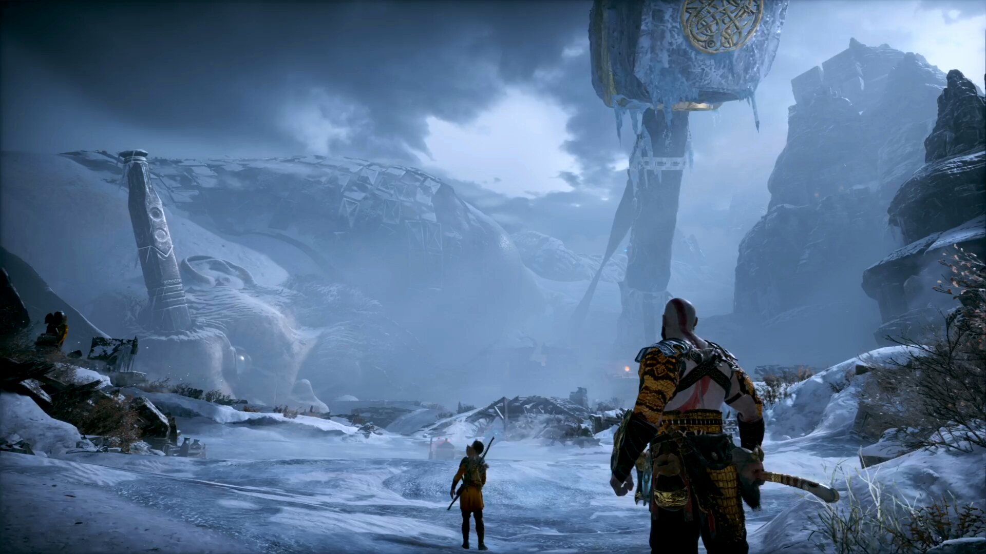 战神4k(024):你无法想象北欧神话巨人到底有多巨大!_哔哩哔哩_bilibil