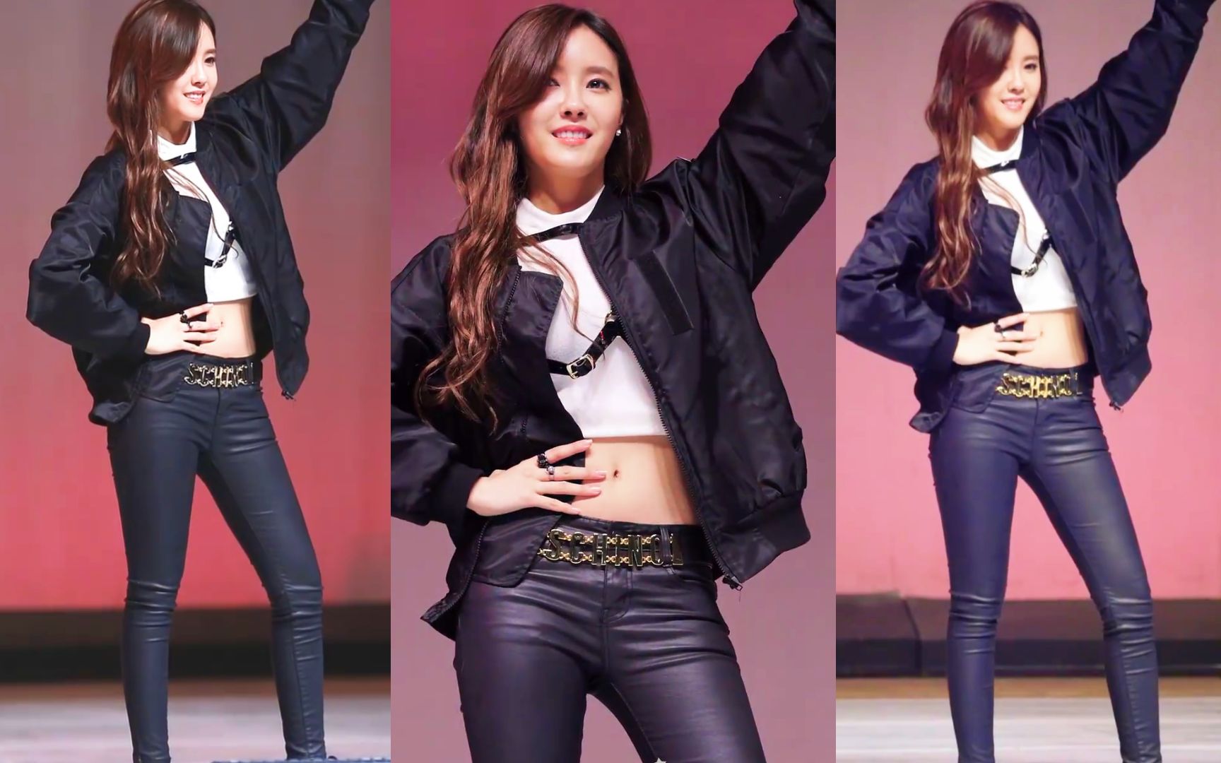 三倍快乐-性感皮裤!150505 t-ara 朴孝敏 - roly poly