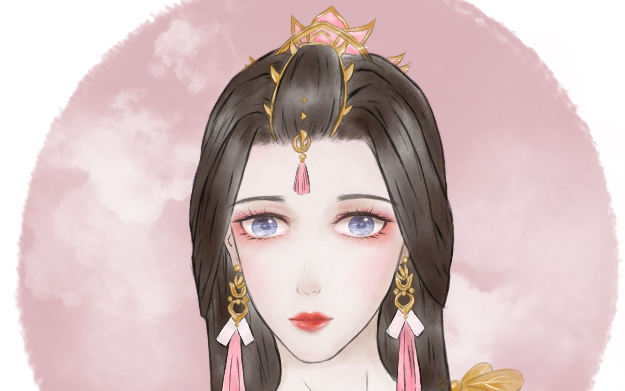 【procreate】剑网三晓天秀姐头像过程记录