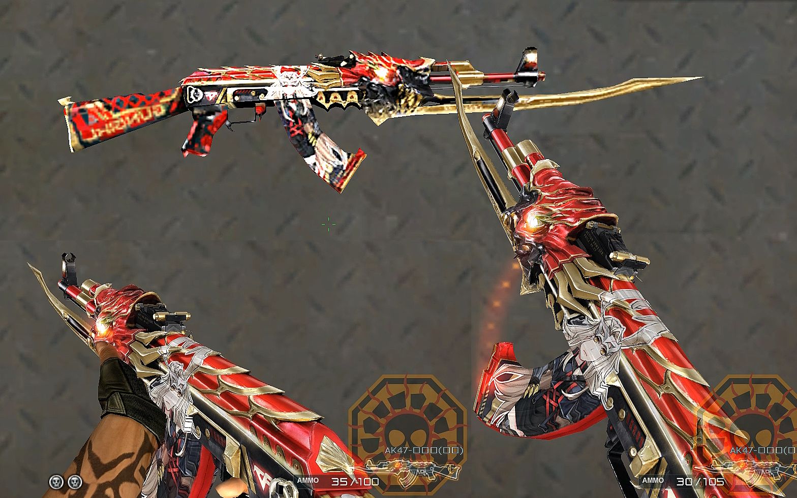 cf: 火麒麟-枪娘凯特琳 (ak47-beast gun girl skin) [穿越火线]