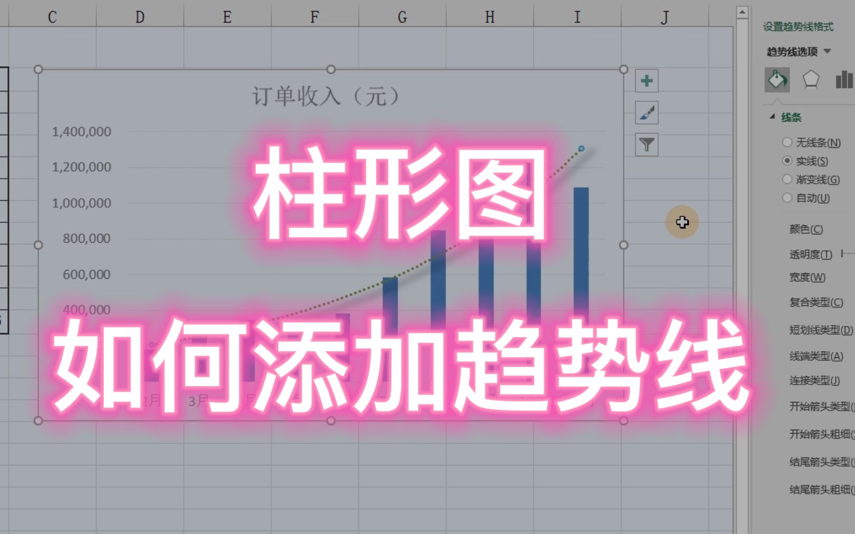 Excel 技巧:柱形图如何添加趋势线,让数据展示更直观漂亮哔哩哔哩bilibili