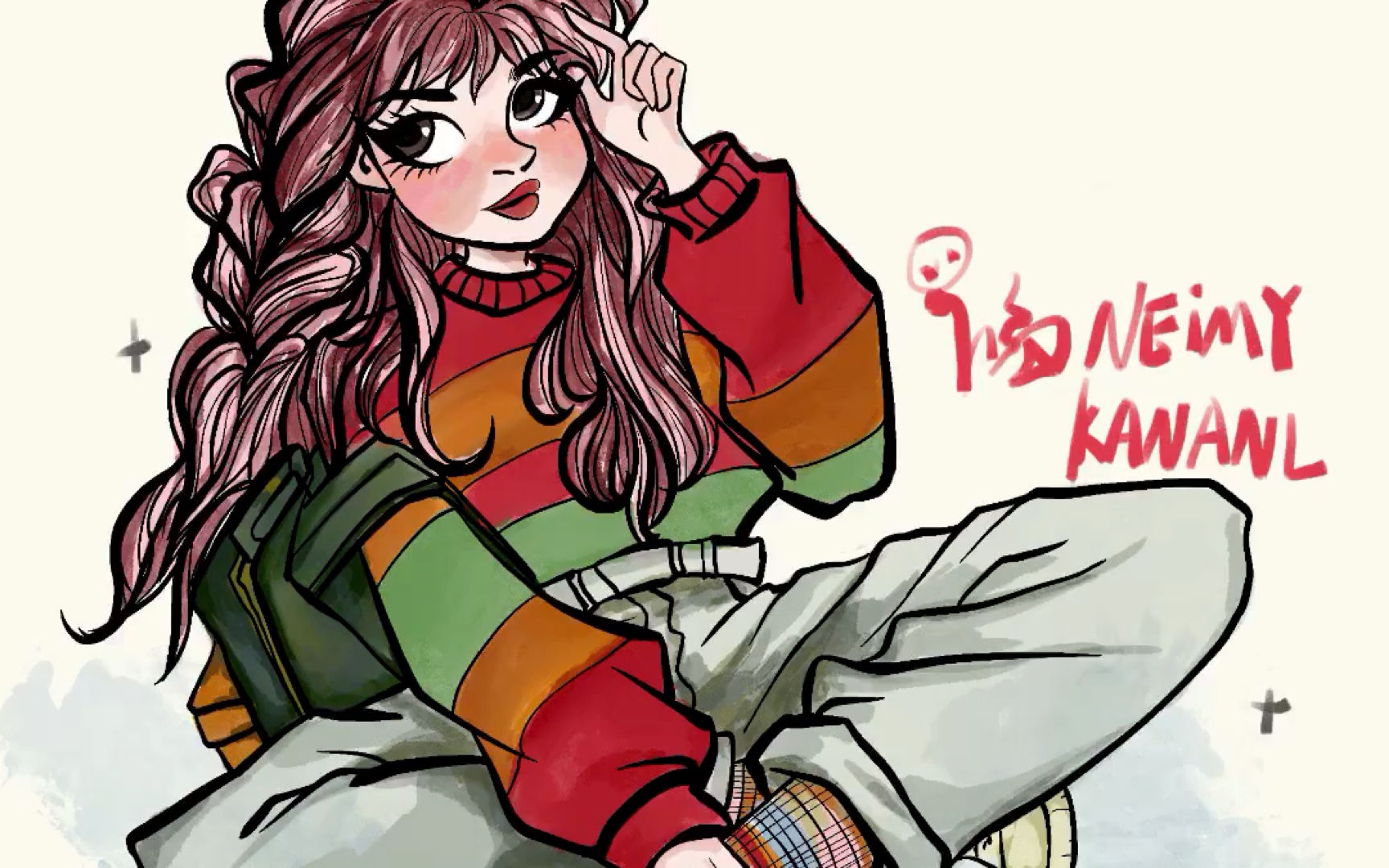 no:48 临摹:neimykanani 试试新笔刷 还有点不习惯