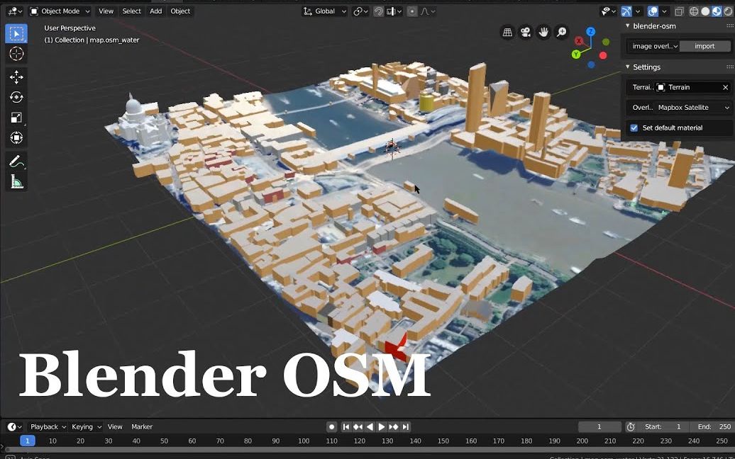 【设计师加油站】景观 城设的福利:在Blender中的OSM 开源地图 OpenStreetMap哔哩哔哩bilibili