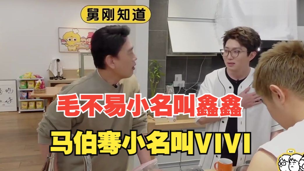 毛不易小名叫鑫鑫 马伯骞小名叫vivi