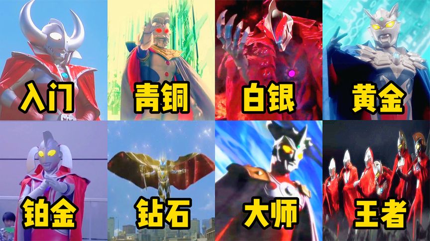 假如奥特曼穿披风打怪兽有段位!奥王vs奥父,你觉得谁最帅?