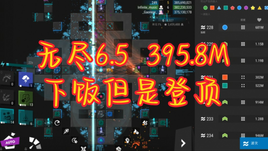 【Infinitode 2】无尽6.5打榜,重视提前分获取和核心加点顺序,抄了一波作业并略作优化,操作究极下饭,勉强登顶~哔哩哔哩bilibili技巧