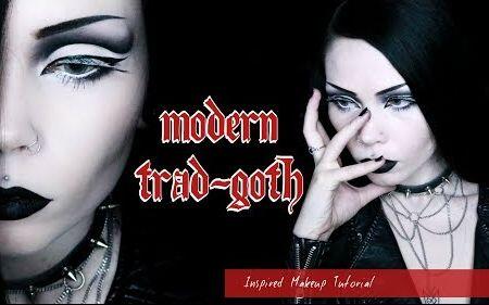 Modern Trad Goth Inspired Makeup