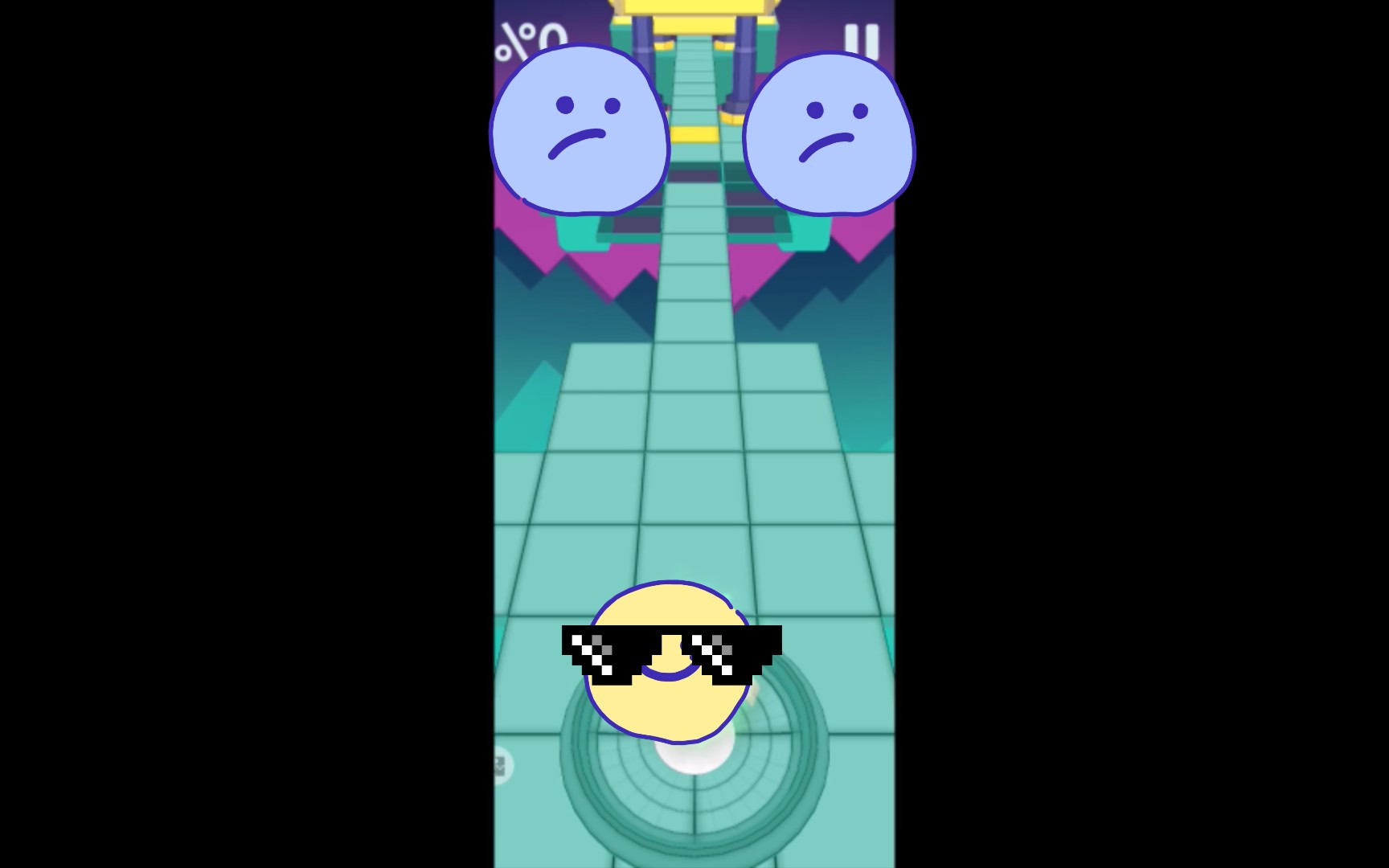 滚动的天空这一关变成了饭制