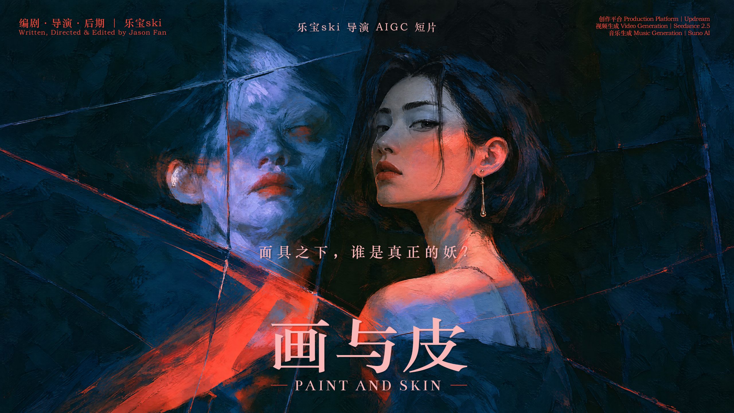 《画与皮》| 面具之下，谁才是真正的妖？| 费那奇动画周×updream-AI动画征集