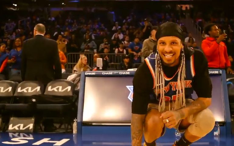 Les Twins Celebrity game New York Knicks 2023哔哩哔哩bilibili