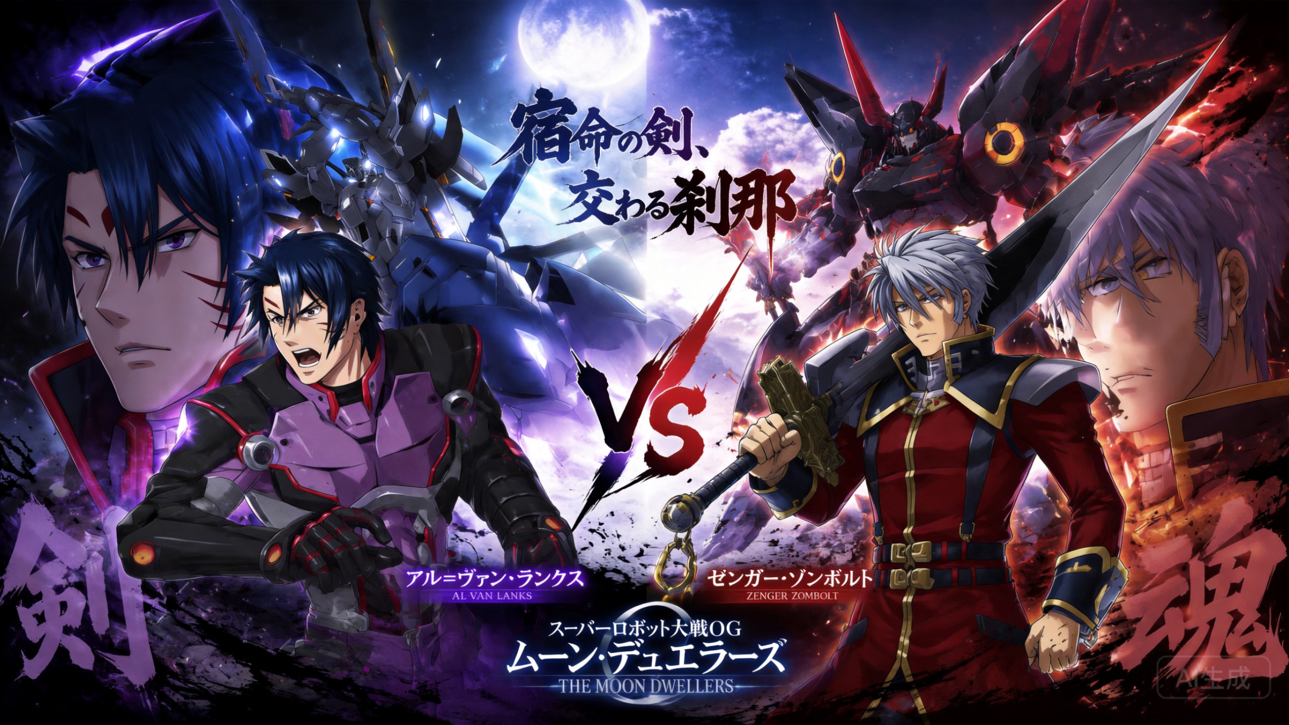 【大貓貓remix】 スーパーロボット大戦OG ムーン・デュエラーズ  宿命對决 Moon Knights remix