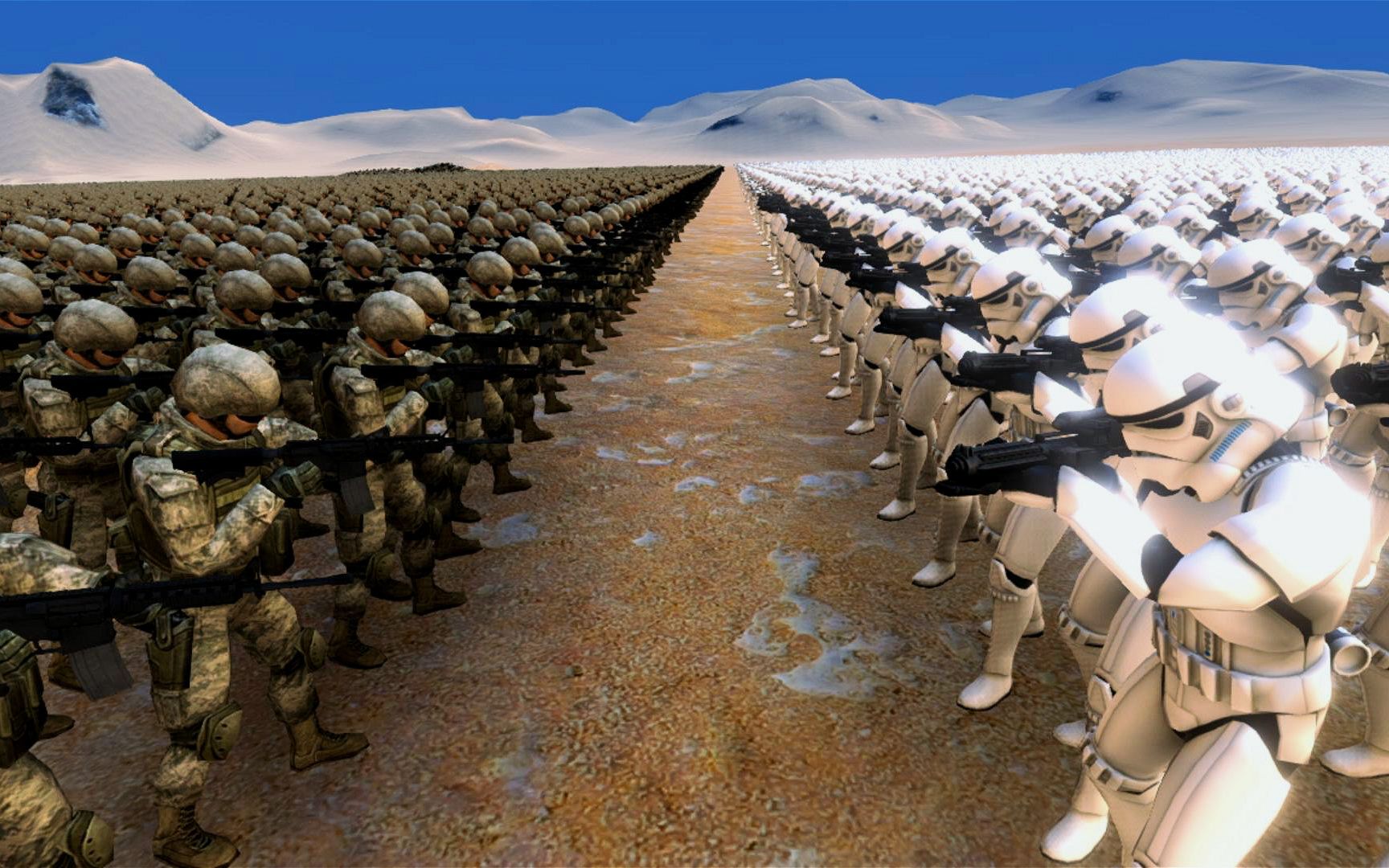 10000风暴士兵挑战10000名特种兵,谁能吃鸡?结局差点笑出泪了