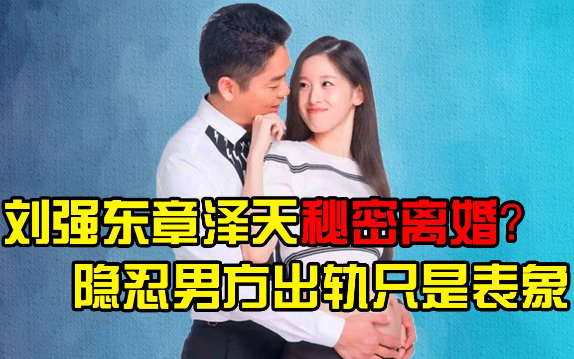 刘强东章泽天秘密离婚?隐忍男方出轨只是表象,婚前协议揭开内幕哔哩哔哩bilibili