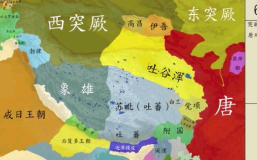 吐蕃帝国地图图片