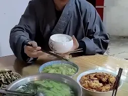 和尚的真实伙食，原来电视剧是骗人的，难怪很多人想加入