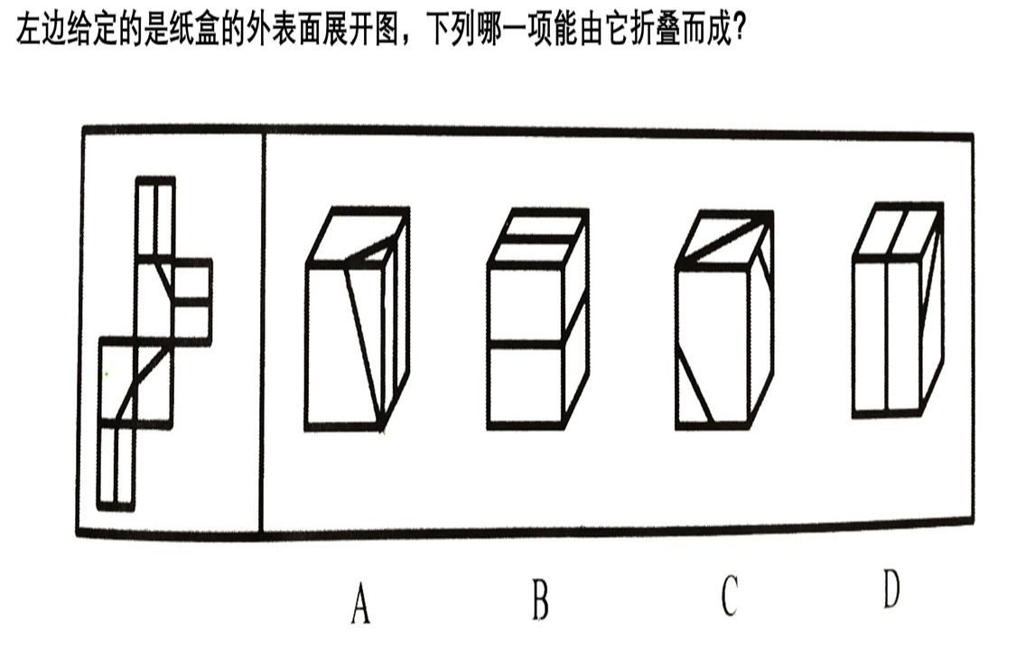 这道空间重构题你选对了吗哔哩哔哩bilibili