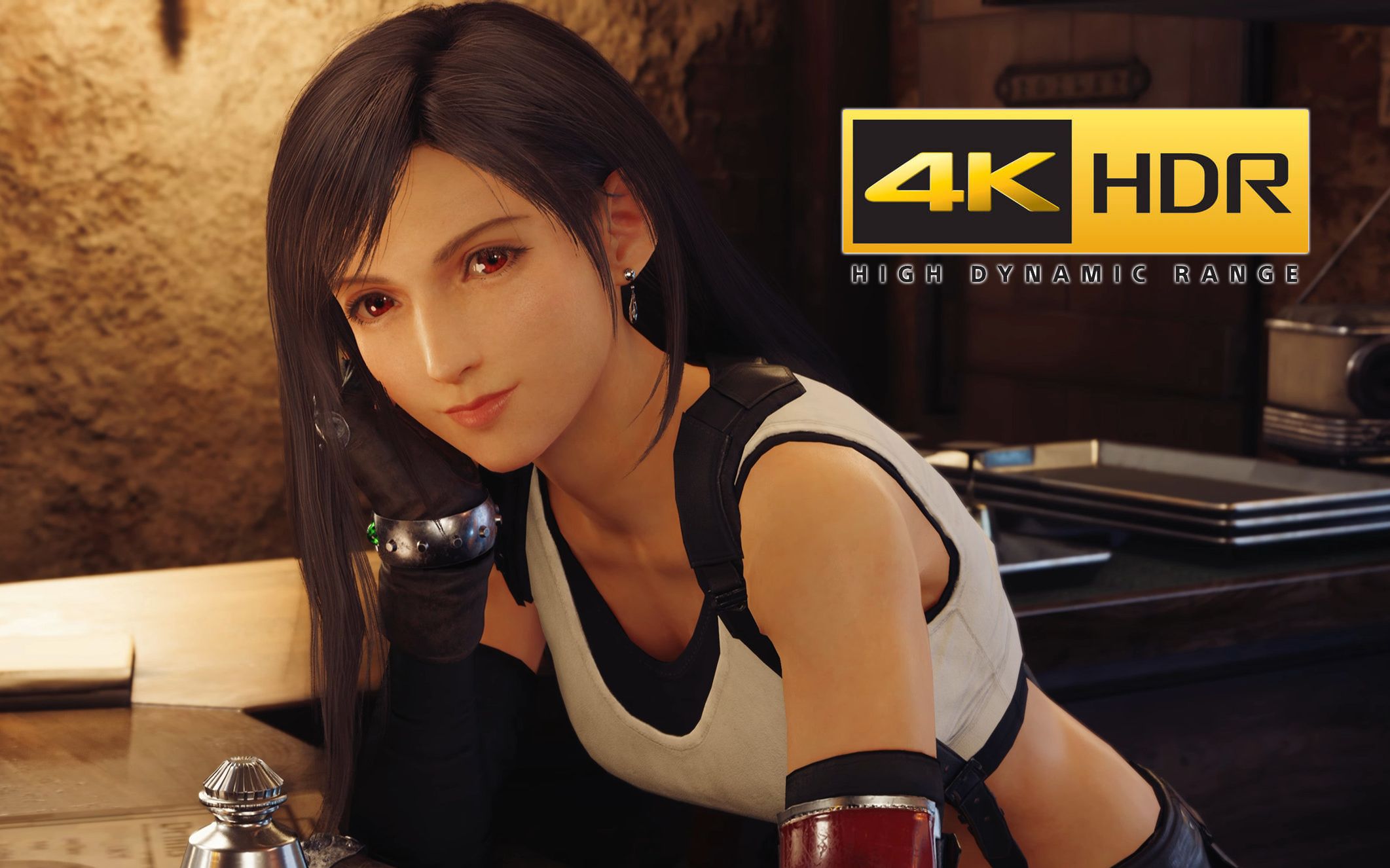 4k光追hdr下的蒂法老婆调酒,每天亿遍身体健康【ps5