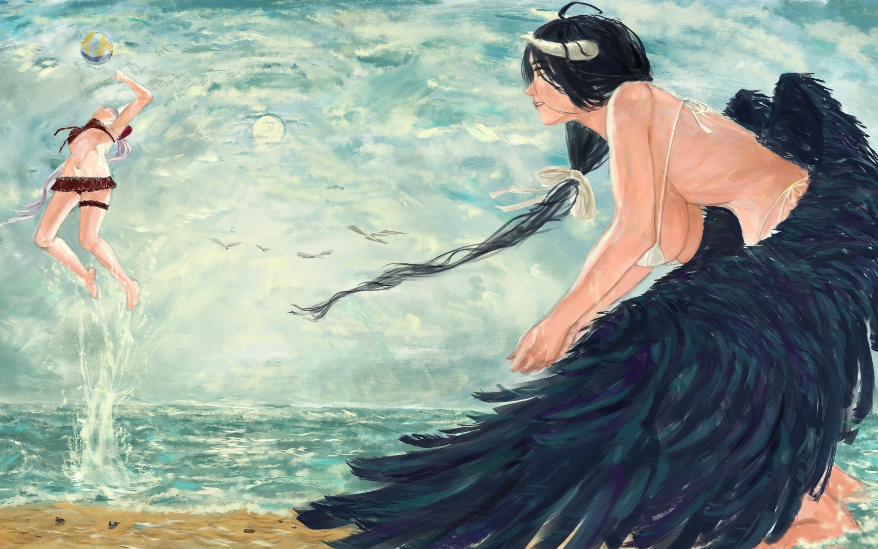 雅儿贝德在海边