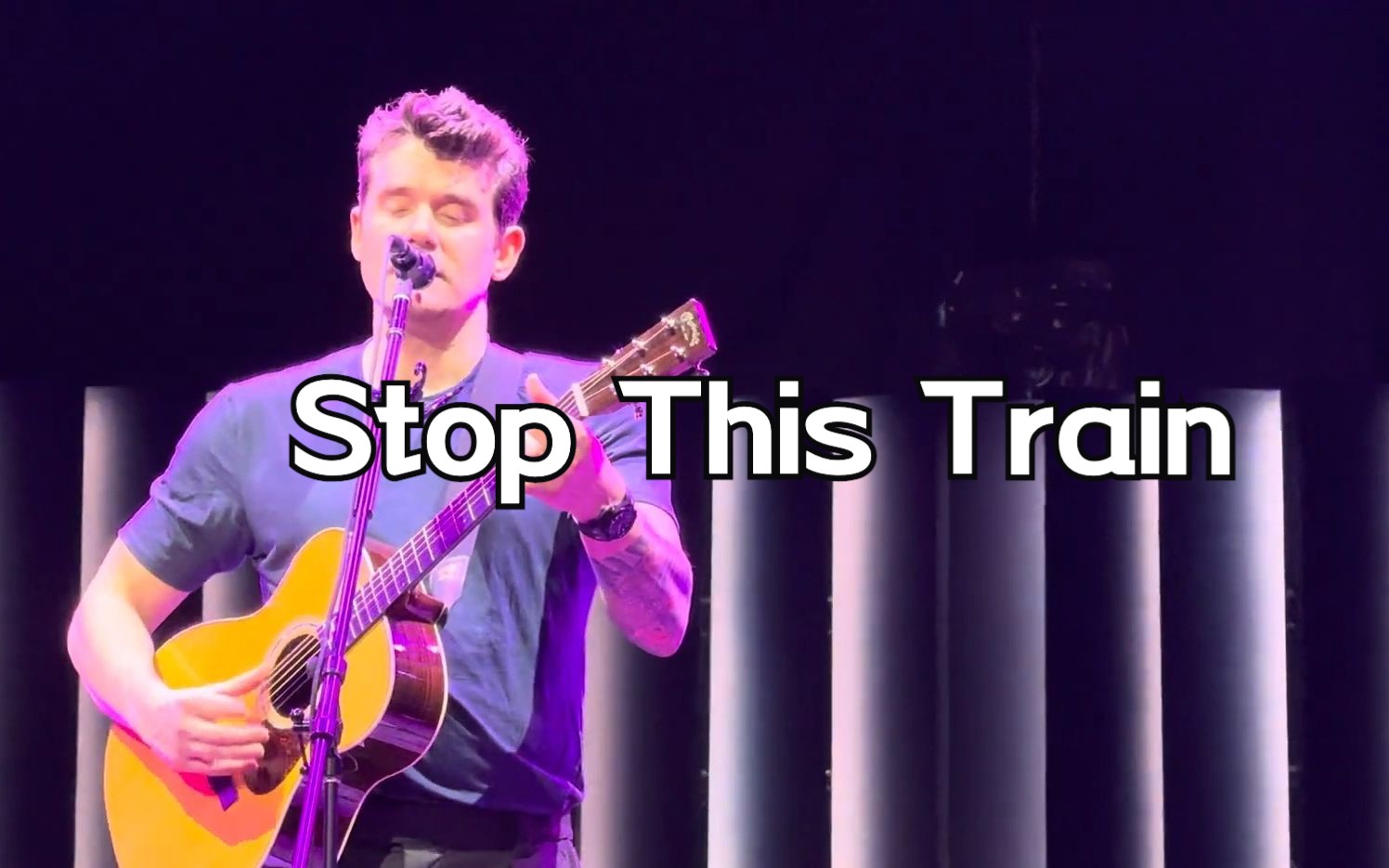 [图]【音乐现场】John Mayer - Stop This Train - 2023 Solo 亚特兰大 2023.10.25