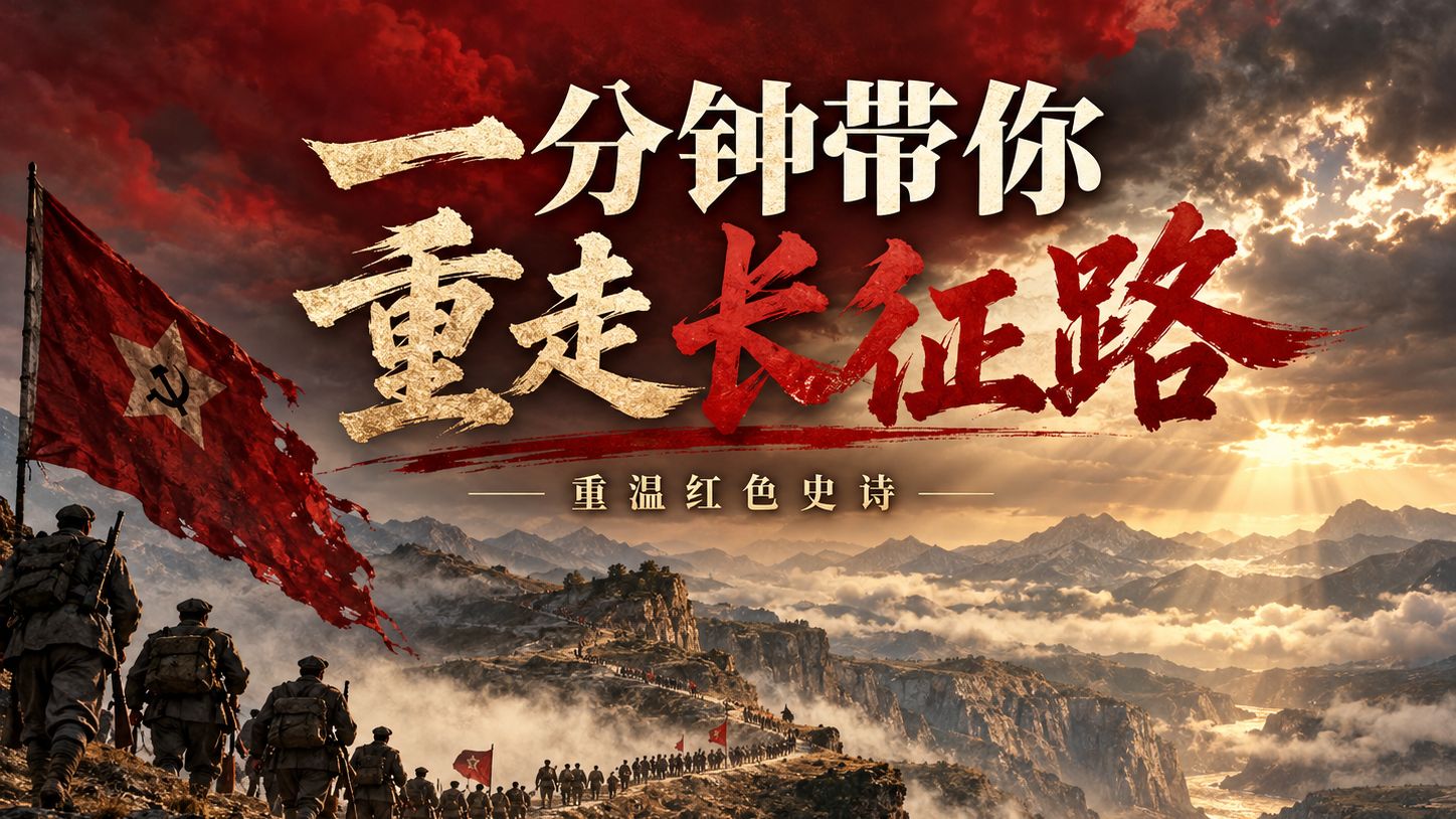 一分钟带你重走长征路