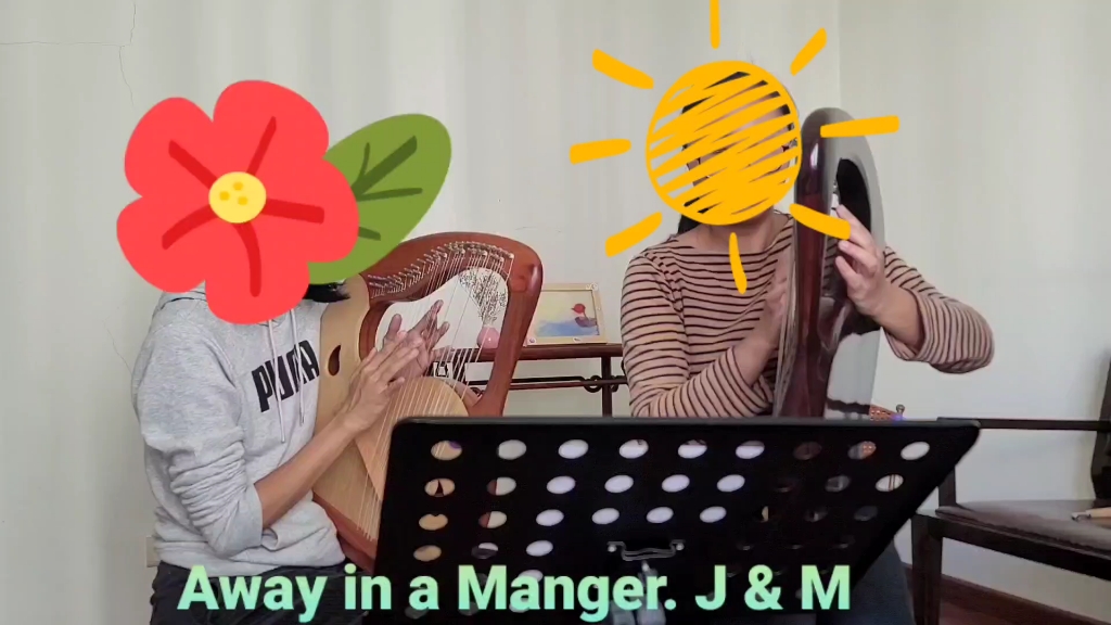 【马槽歌 Away in a Manger】lyre /leier/ 莱雅琴/里拉琴哔哩哔哩bilibili