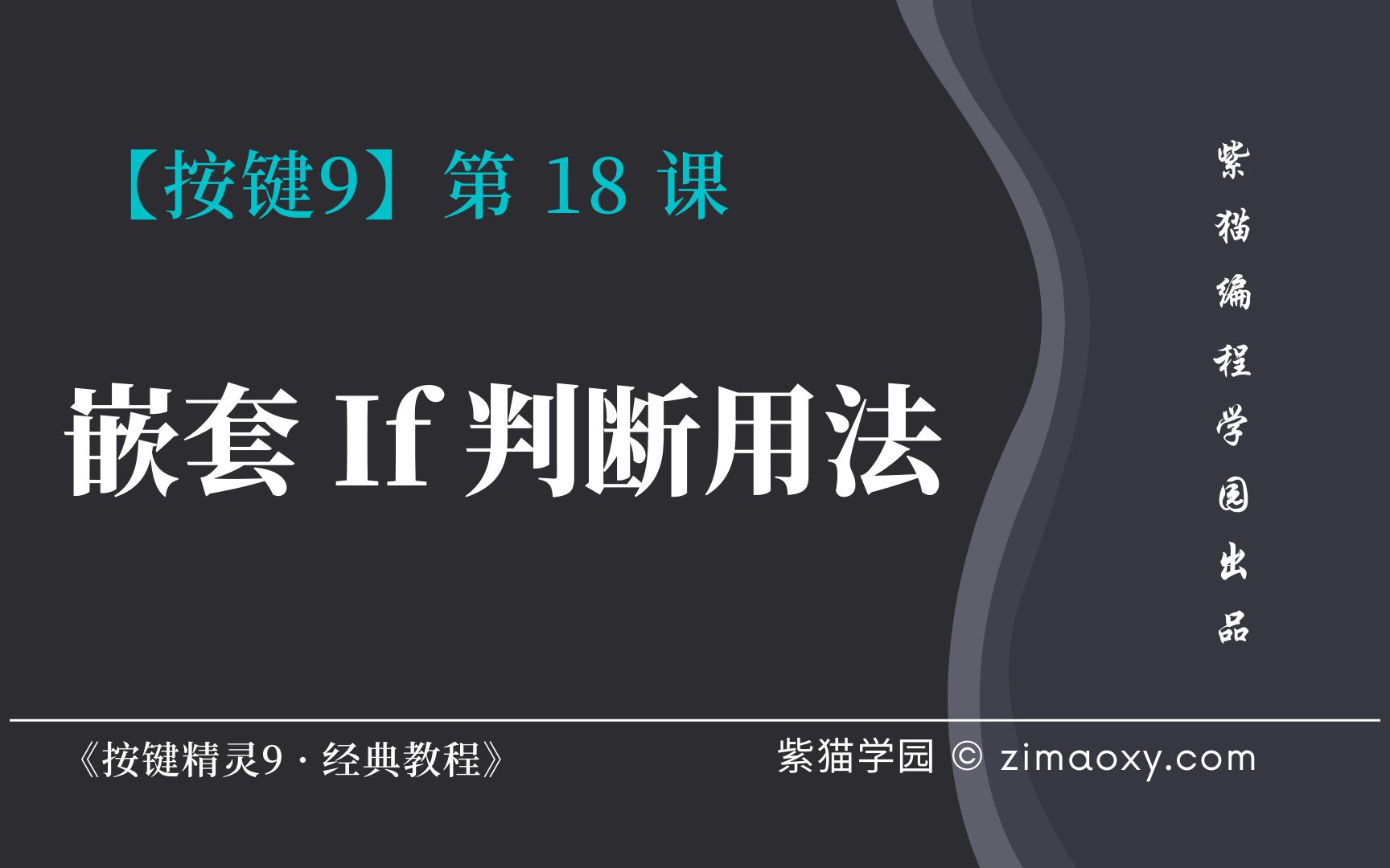 【按键9】第18课 嵌套If判断用法技巧  《按键精灵9 ⷠ经典教程》哔哩哔哩bilibili