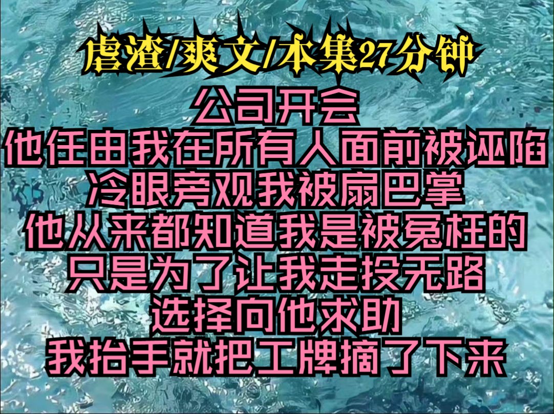 《你好收租》公司开会他任由我在所有人面前被诬陷冷眼旁观我被扇巴掌
