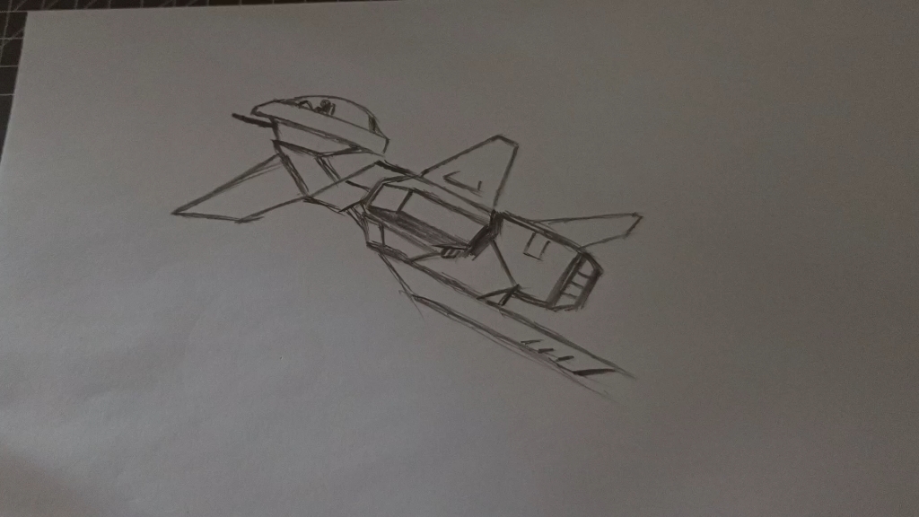 今天的业余画画的是飞行器