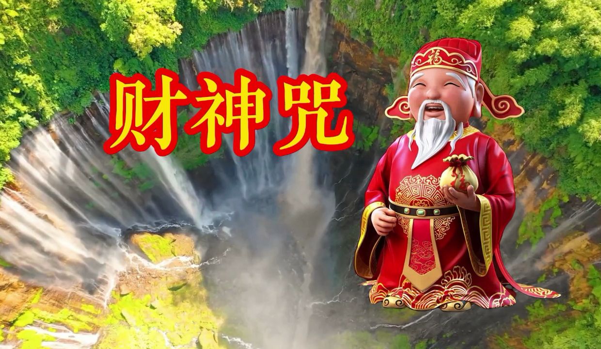 [图]晨念开始《财神咒》每天一遍，静心安神，吉祥如意！