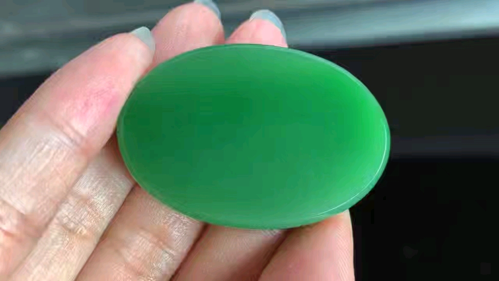 和田玉碧玉挂件吊坠平安无事牌 色泽阳绿 密度好 玉质油润细腻 油性