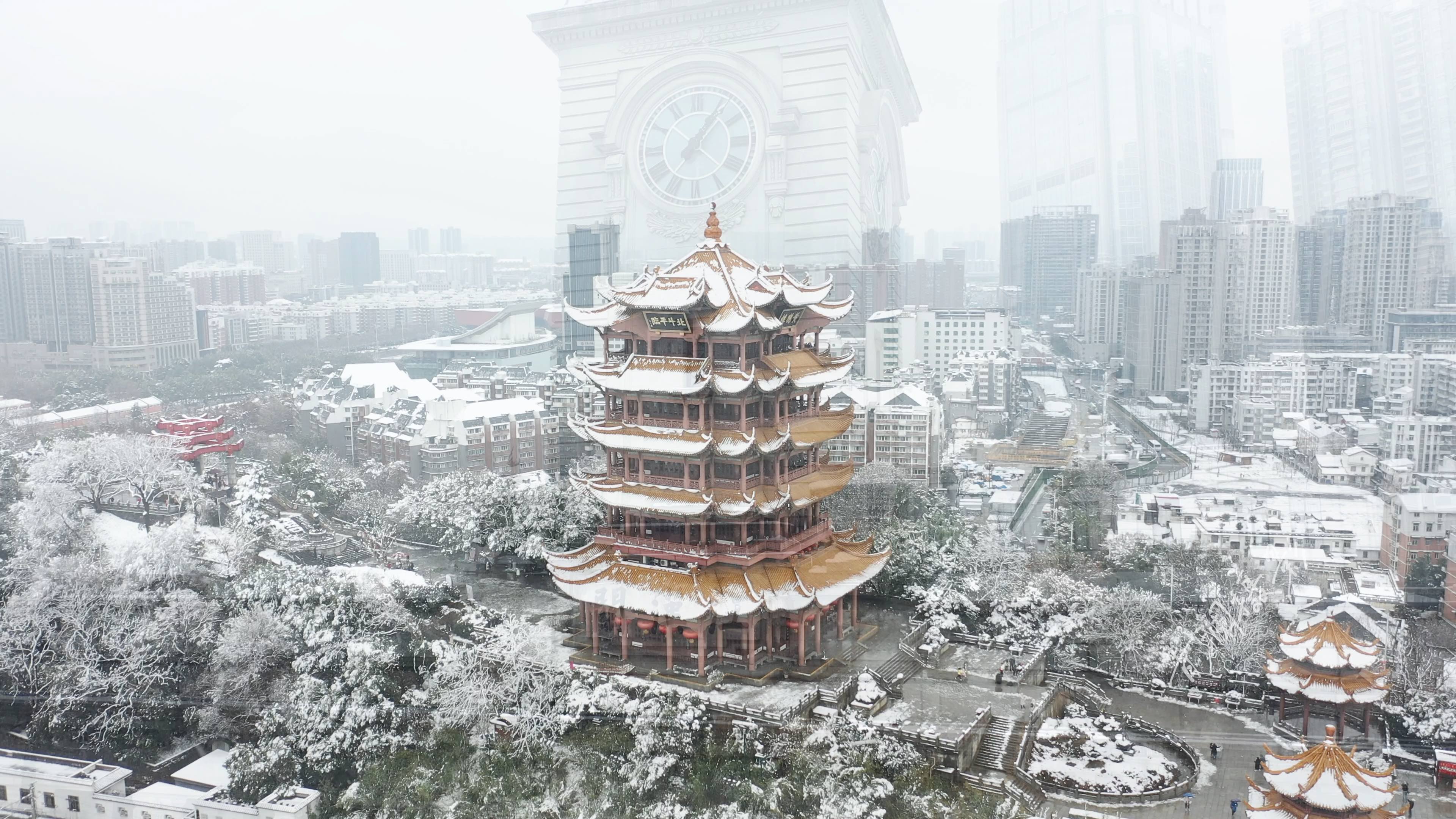 武汉雪景图片