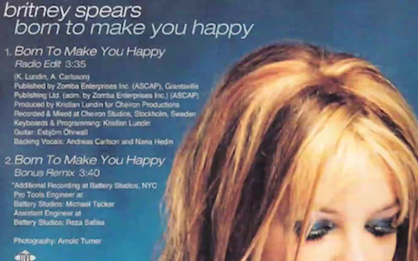 [图]布兰妮未发行录音室版Born To Make You Happy-Britney Spears Demo Version