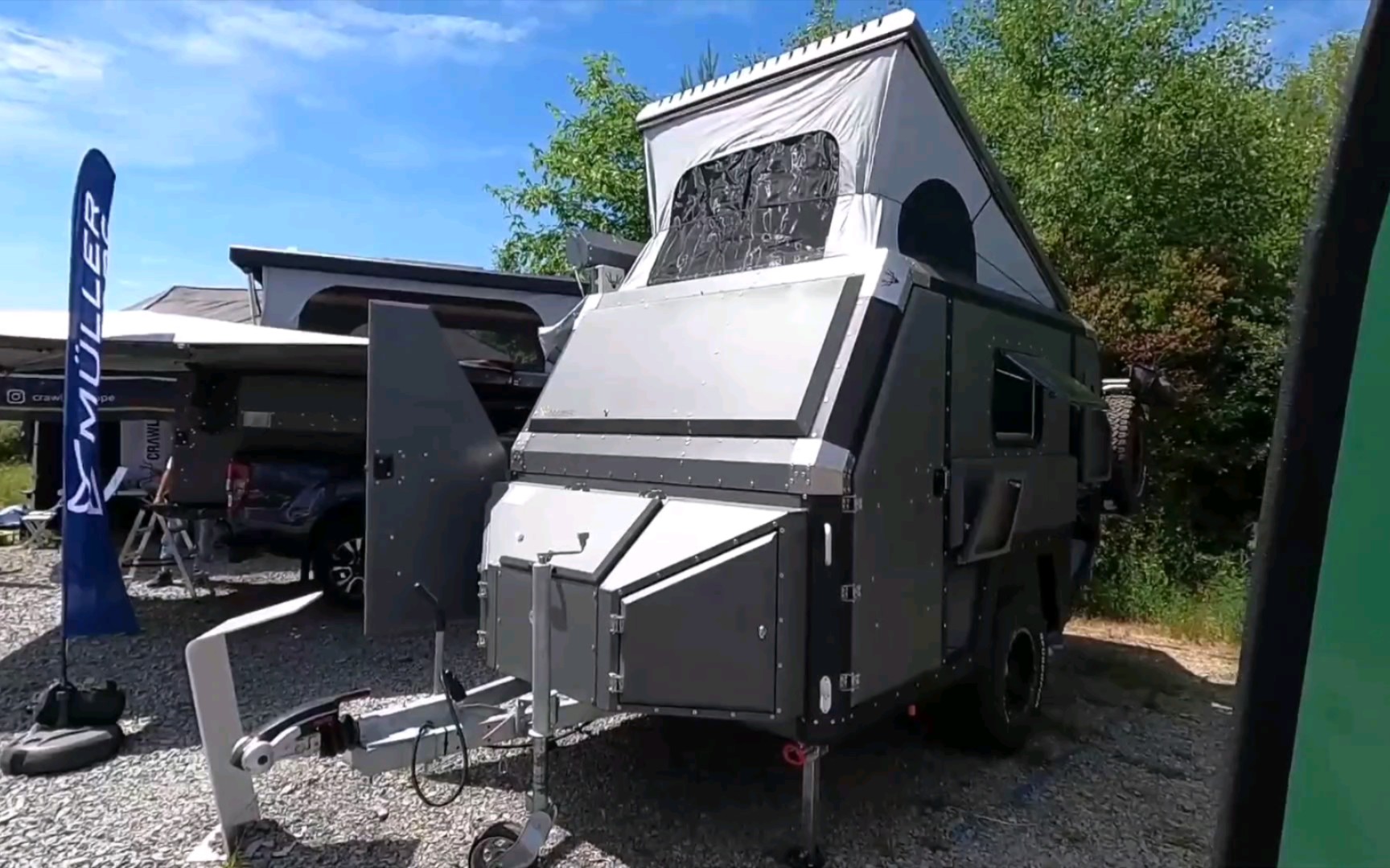 新款履带式trc 458越野露营旅行拖车