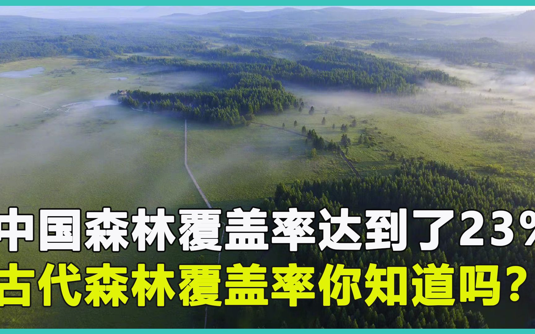 我国当下森林覆盖率达23%,古代森林的覆盖率,你知道又是多少吗?哔哩哔哩bilibili