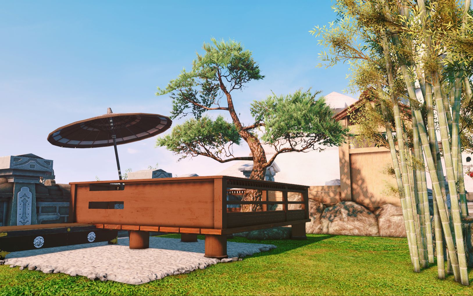 [ff14装修|s房]现代和式小屋(带庭院)_哔哩哔哩 (゜-゜)つロ 干杯