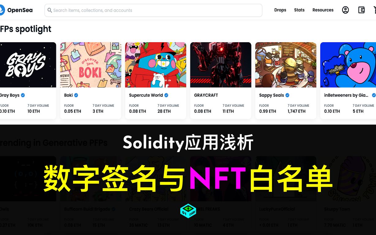 [Solidity应用浅析] 数字签名与NFT白名单哔哩哔哩bilibili