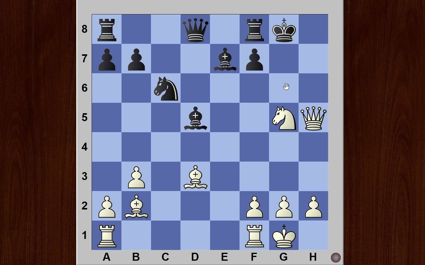 国际象棋经典杀王之布莱克伯尼将杀后与双象马配合杀