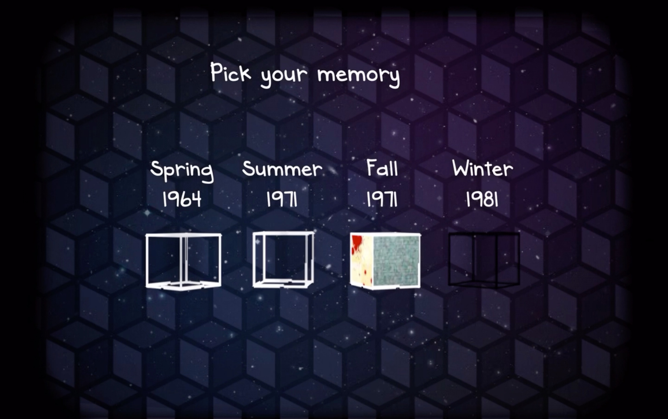 【cube escape:seasons】锈湖逃离方块系列第一部-四季