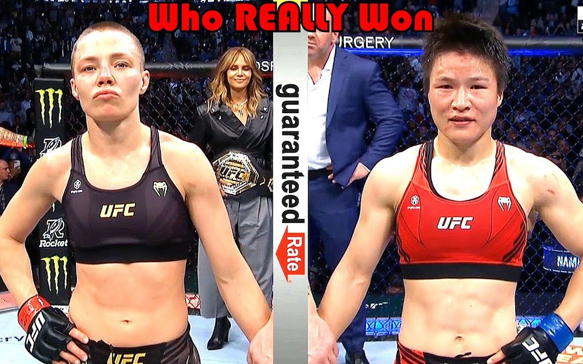 UFC268: 张伟丽和罗斯的二番战, 究竟应该判谁赢?哔哩哔哩bilibili