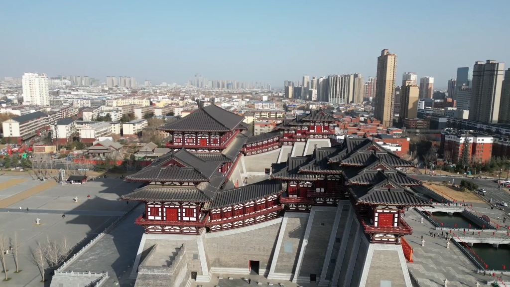 航拍应天门遗址