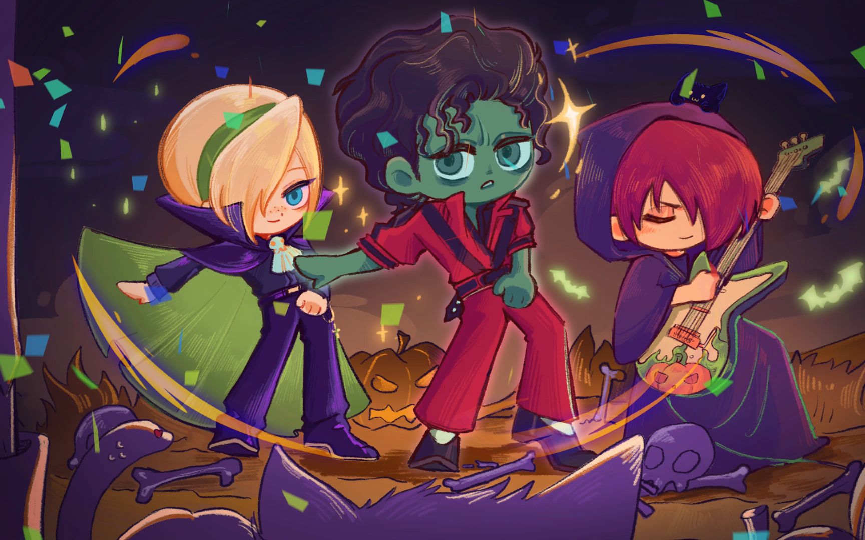 【拳皇手书】万圣节×michael jackson-thriller