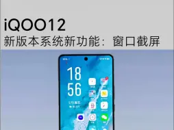 Download Video: iQOO12新版本系统新功能，窗口截屏！