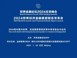 Download Video: 世界金融论坛 2024 北京峰会 暨 2024 世界经济金融展望报告发布会